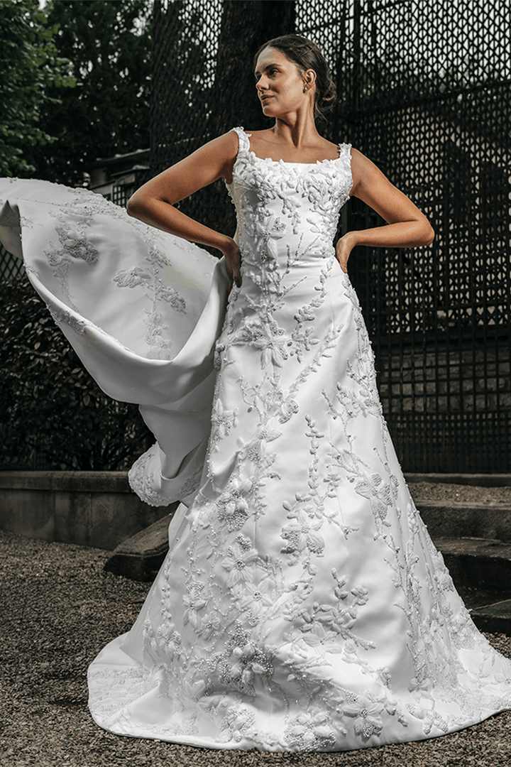 Nova Bella, Floral A-line Gown | Esposa