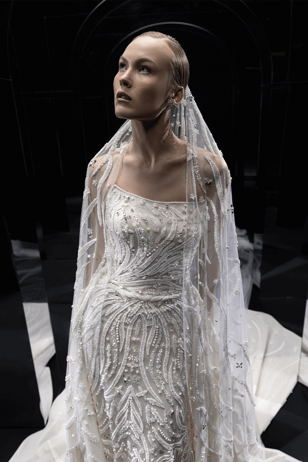 Nova Bella, Sequined Straight Gown | Esposa