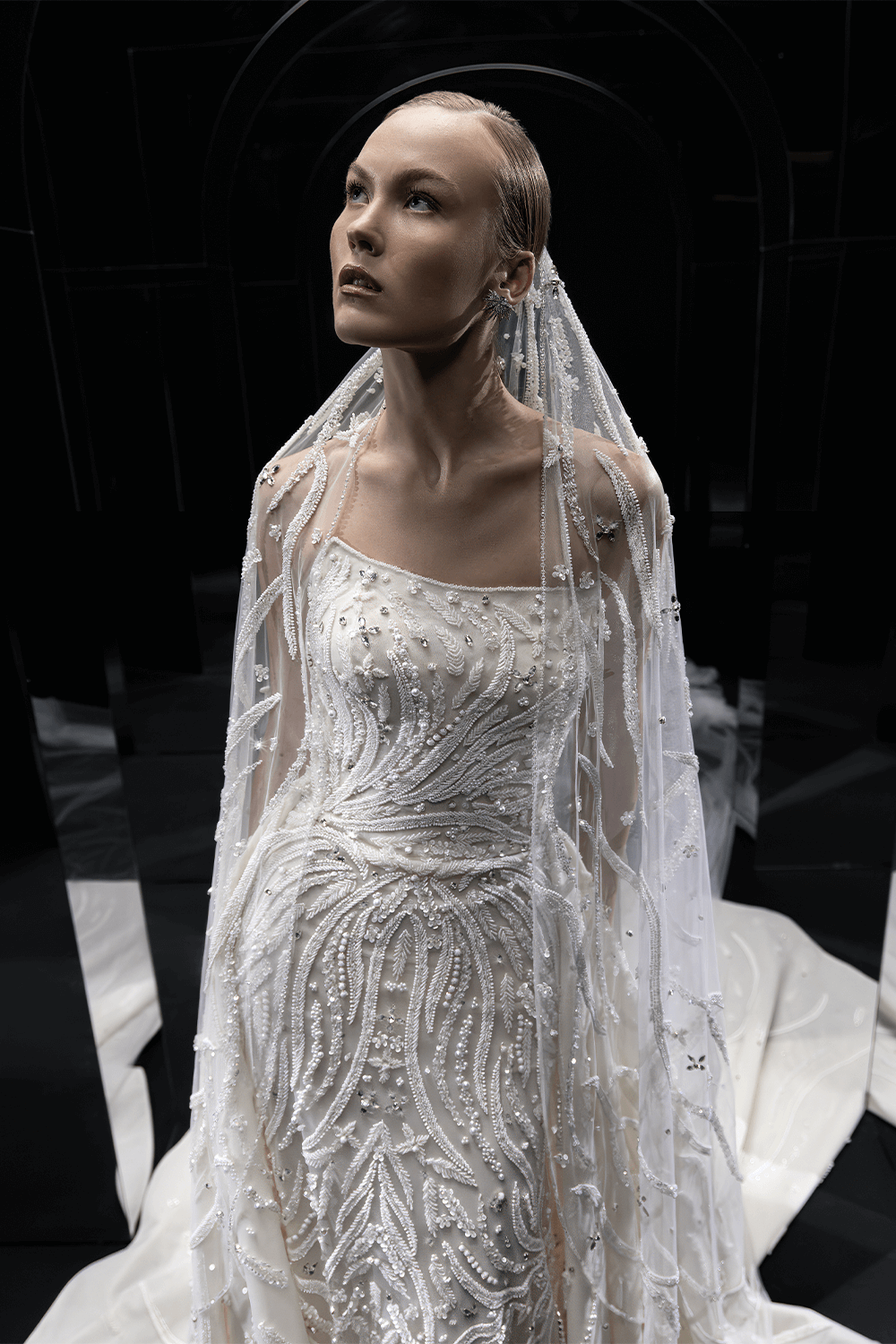 Nova Bella, Sequined Straight Gown | Esposa