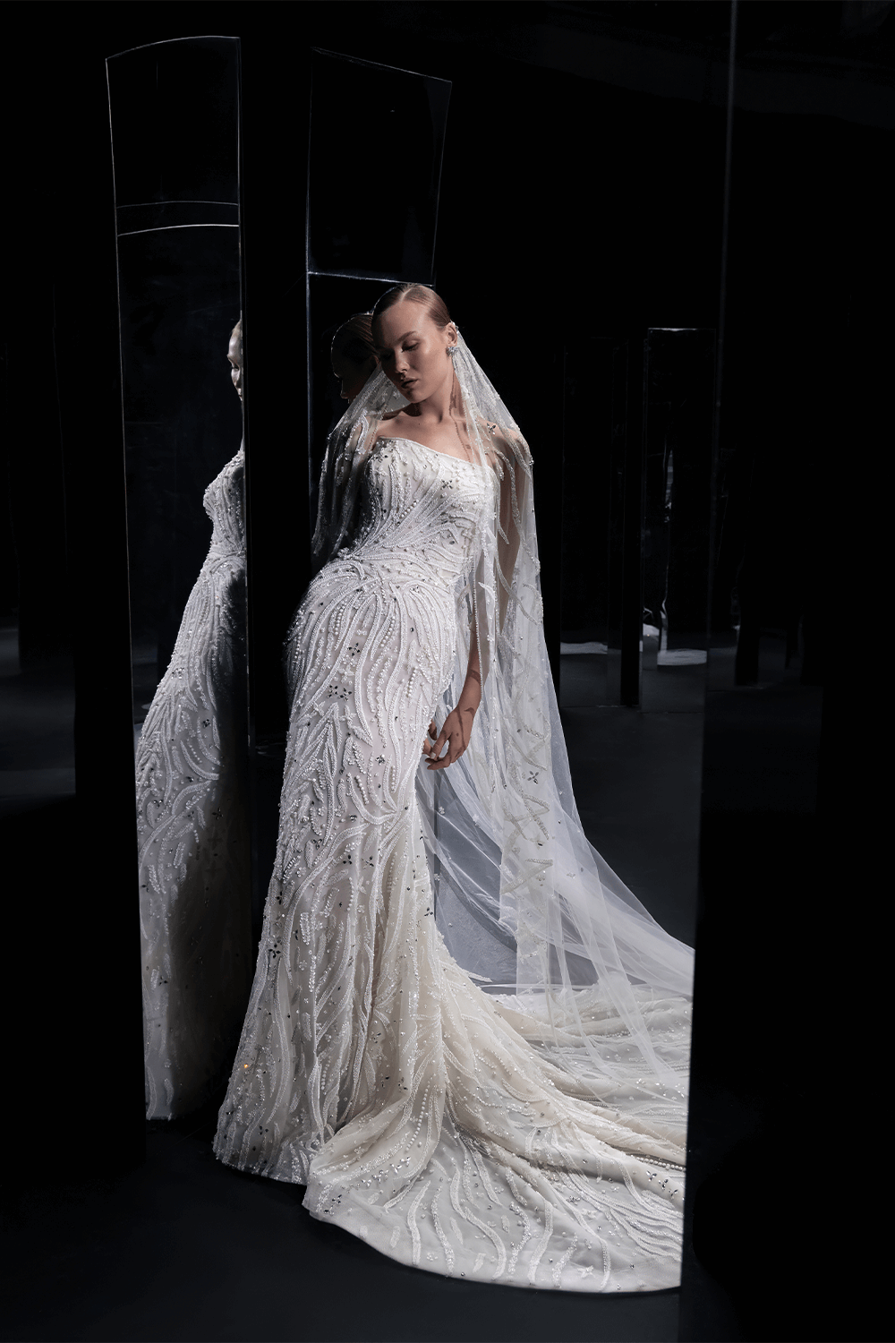 Nova Bella, Sequined Straight Gown | Esposa