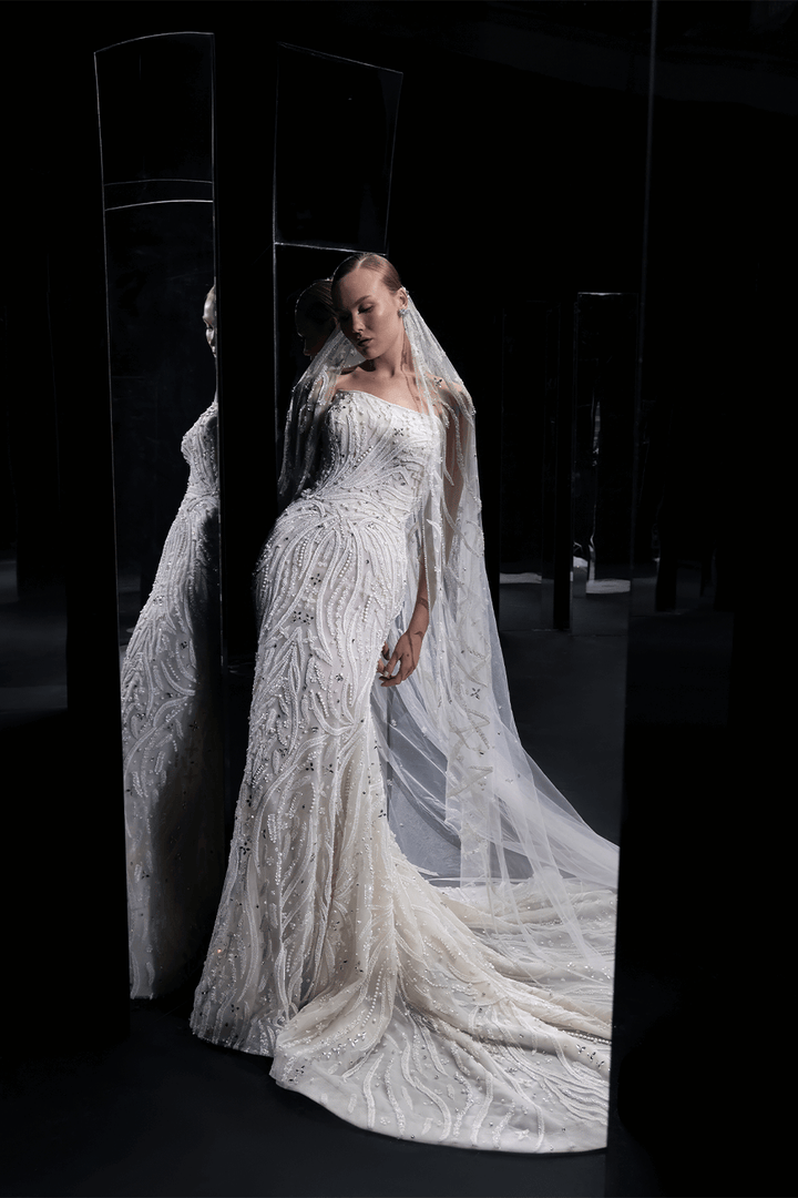 Nova Bella, Sequined Straight Gown | Esposa