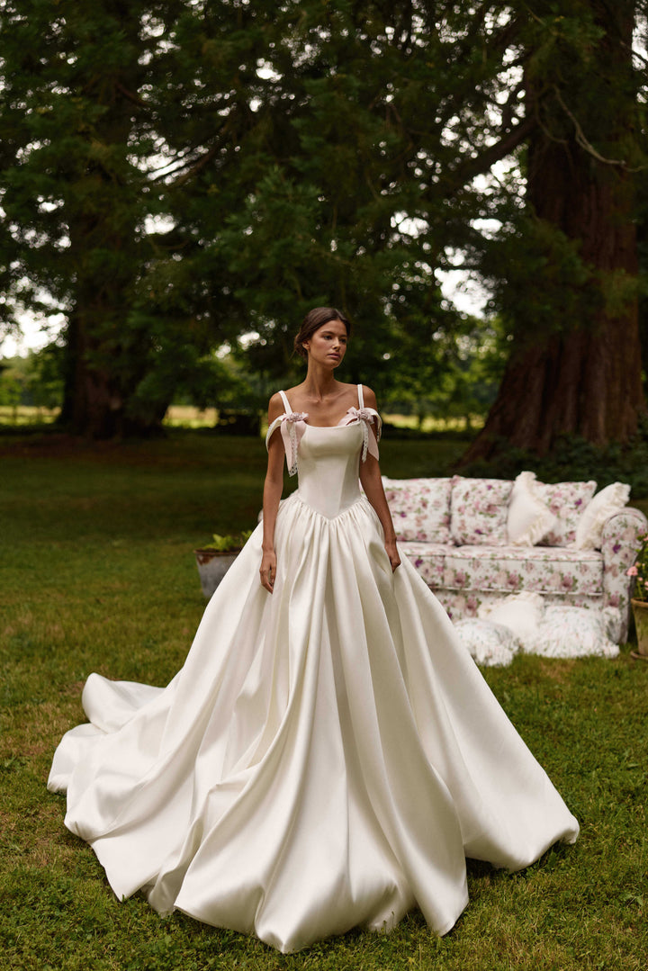 Milla Nova, Elvaya, Satin Bridal Gown | Esposa