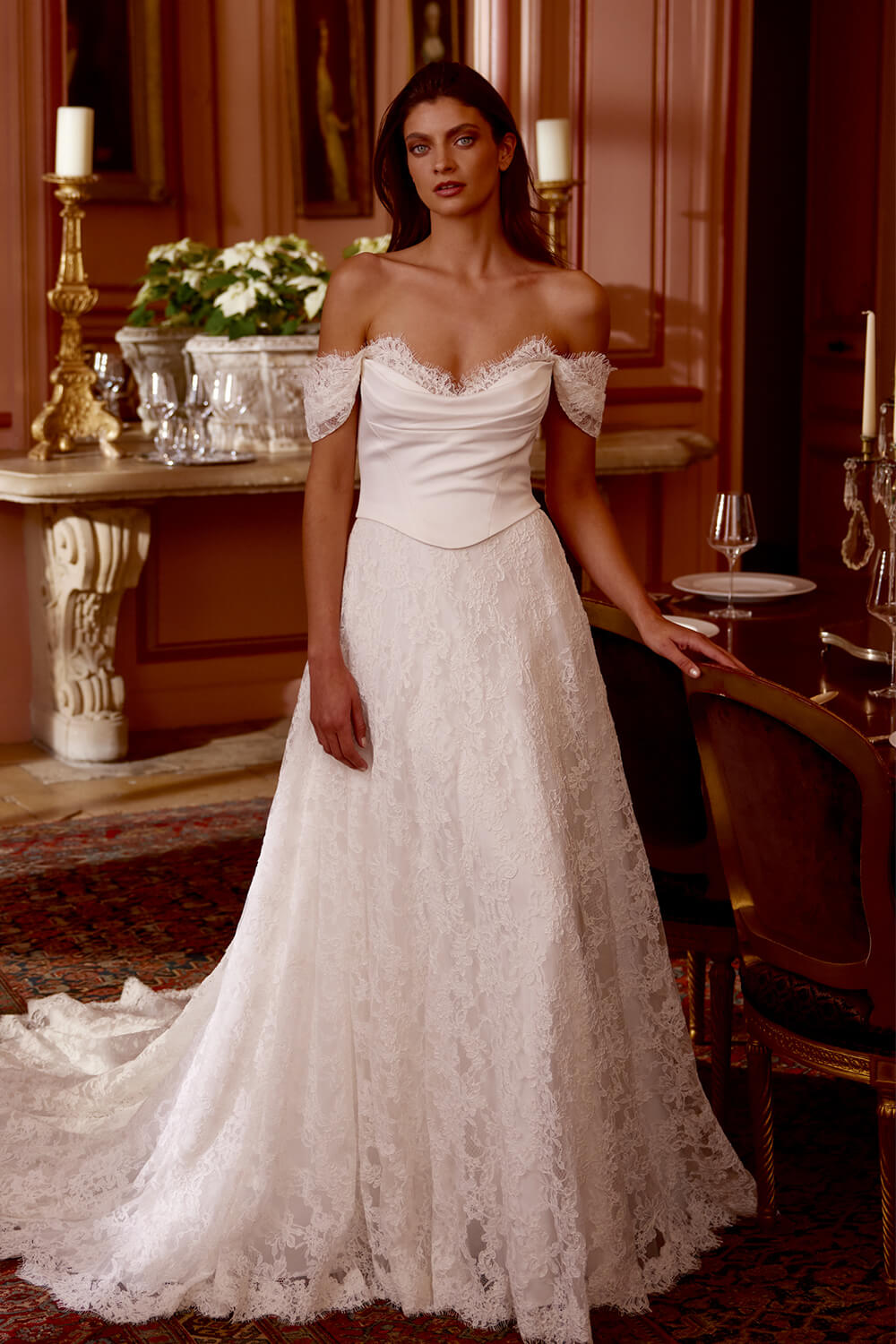 Justin Alexander, Off Shoulder Bridal Gown | Esposa