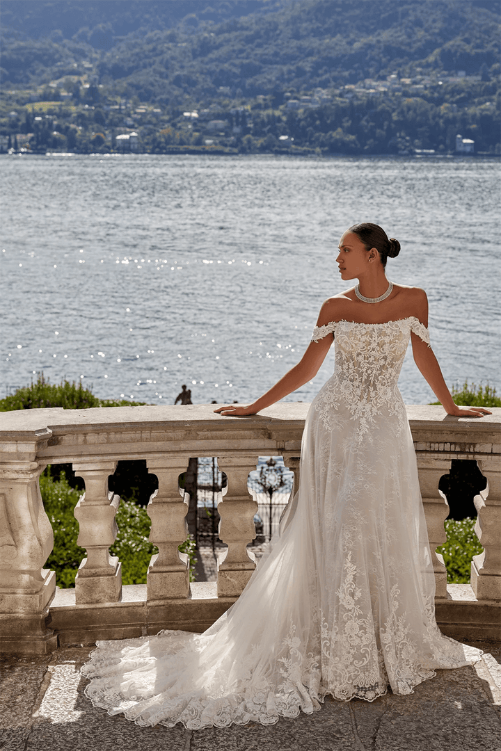 Justin Alexander, Intricate A-Line Gown | Esposa