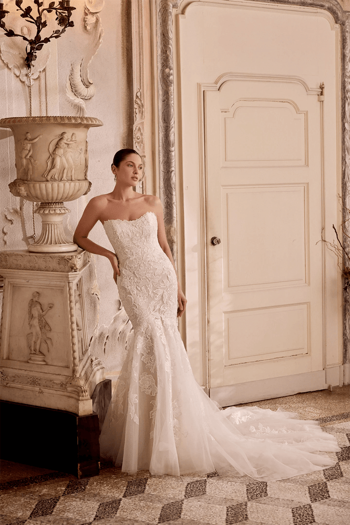 Justin Alexander, Fitted Mermaid Gown | Esposa