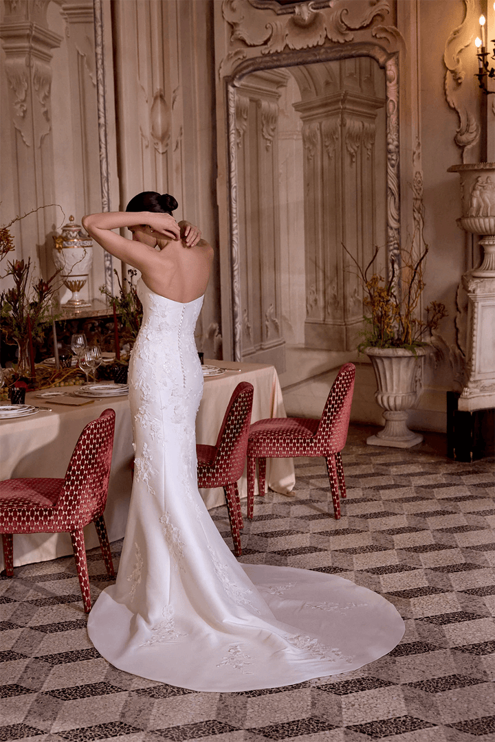 Justin Alexander, Elegant Mermaid Gown | Esposa