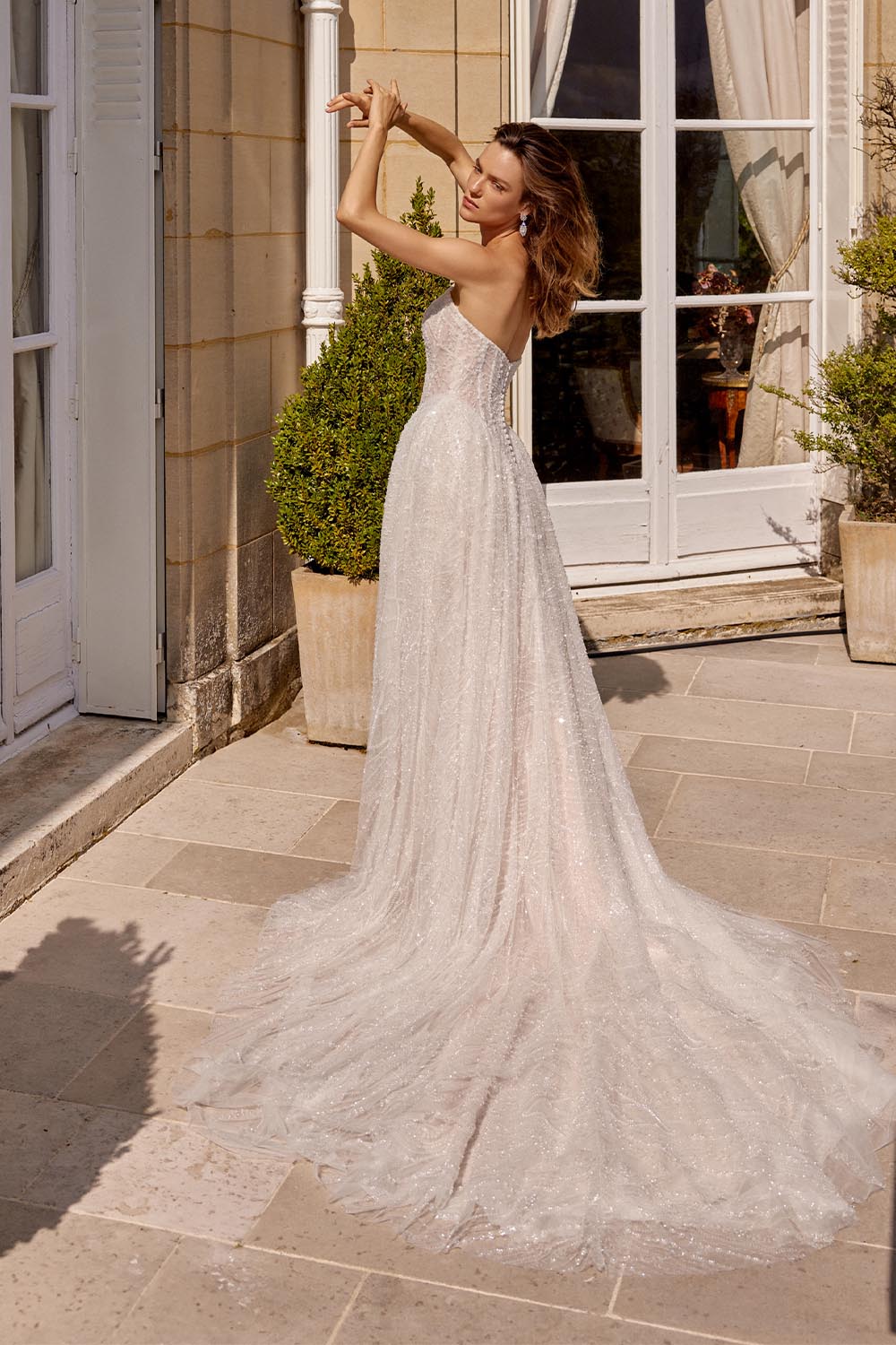 Justin Alexander, Beaded Strapless A-Line Gown | Esposa