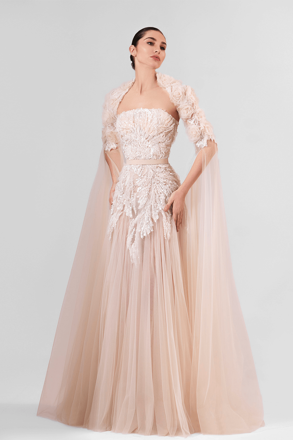 961 | Embroidered Tulle Gown | Esposa