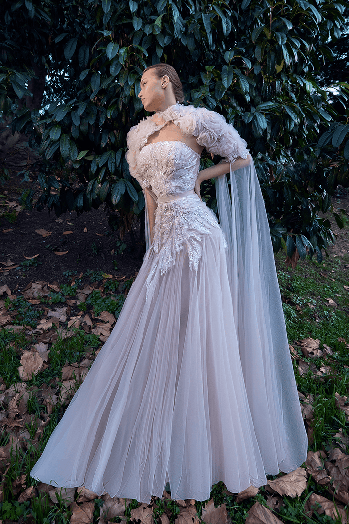 961 | Embroidered Tulle Gown | Esposa