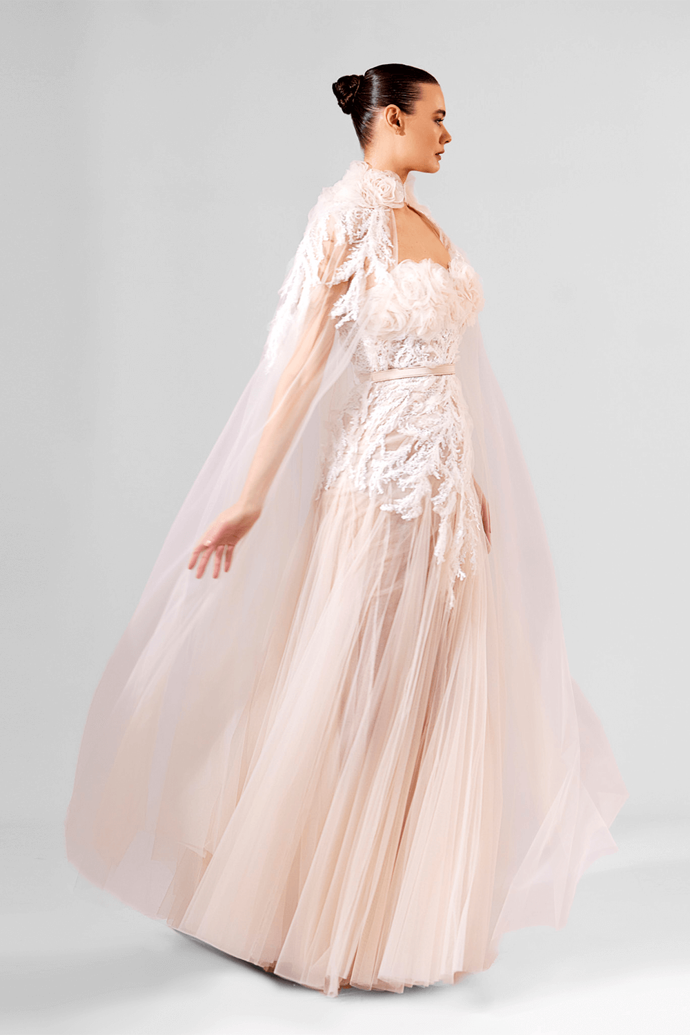 Bilal El Dana, Floral Tulle Gown | Esposa