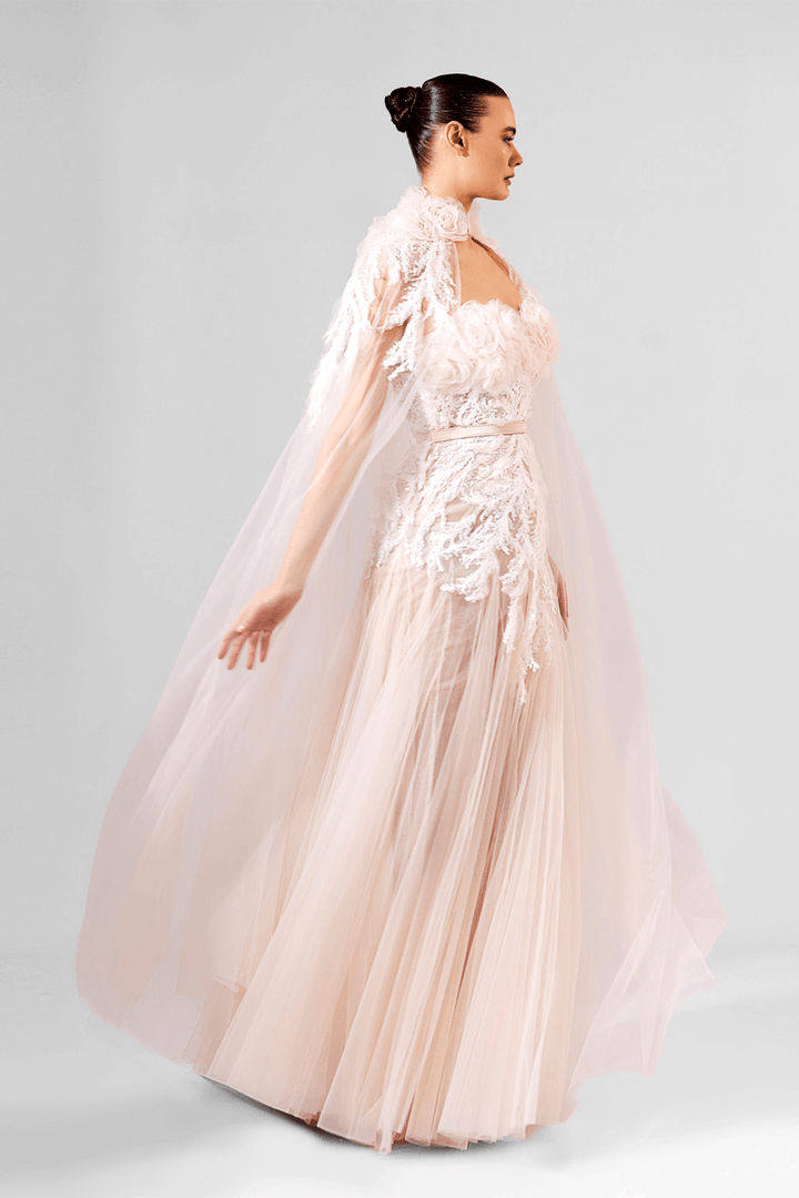 Bilal El Dana, Floral Tulle Gown | Esposa