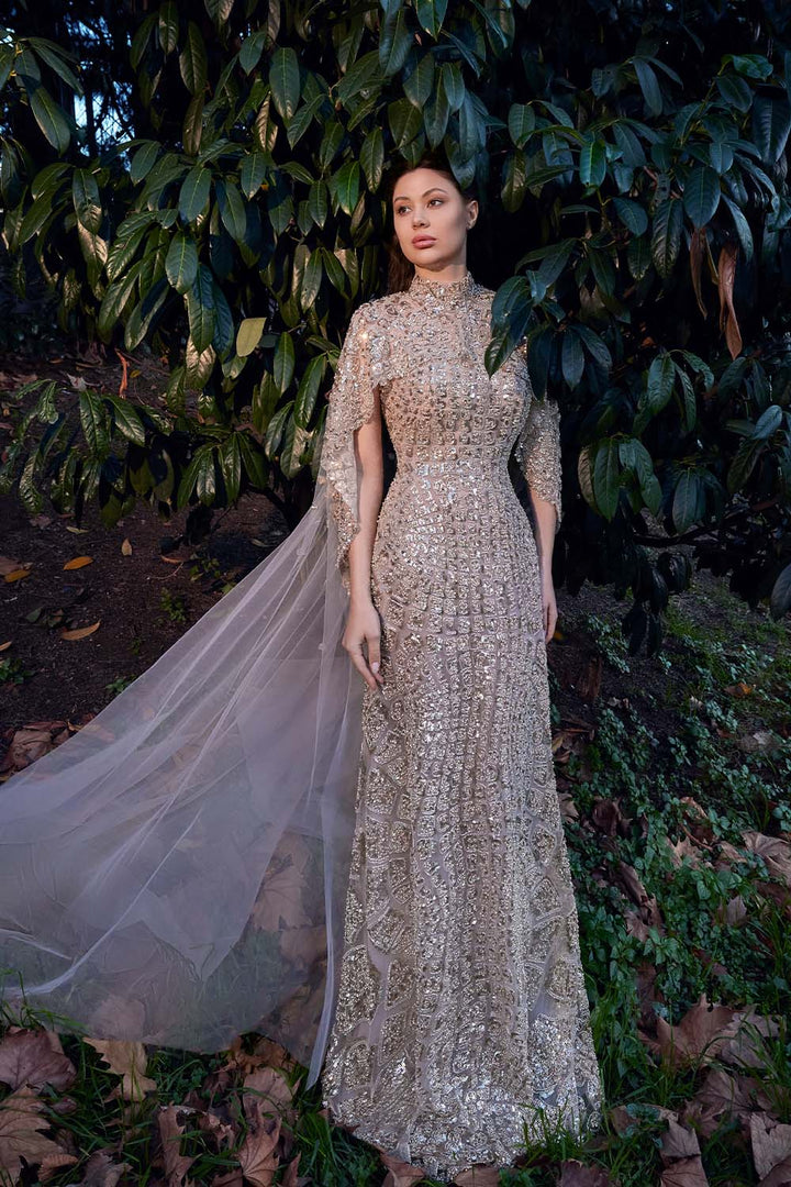 Bilal El Dana, Fully Beaded Gown | Esposa
