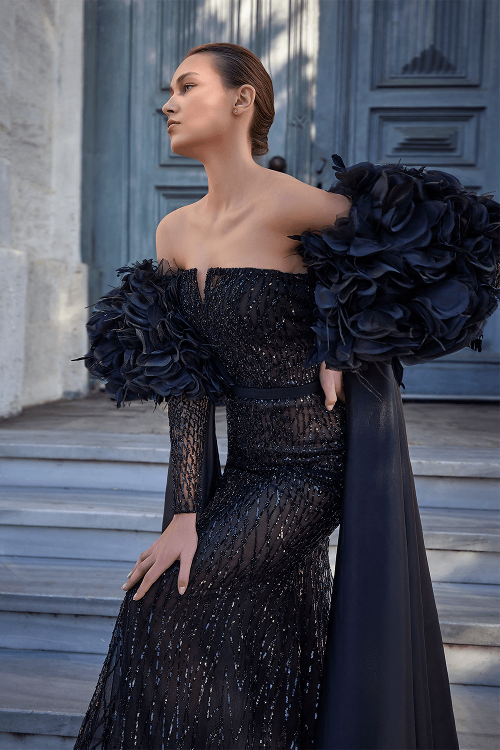 981 | Edgy Embroidered Gown | Esposa