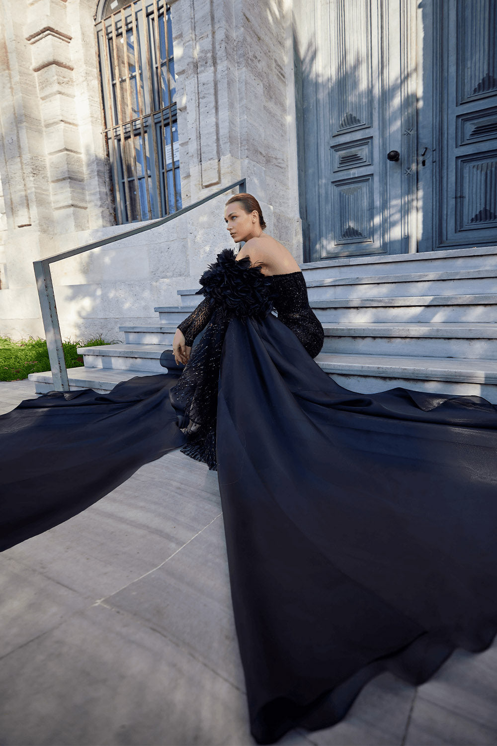 Bilal El Dana, Edgy Embroidered Gown | Esposa