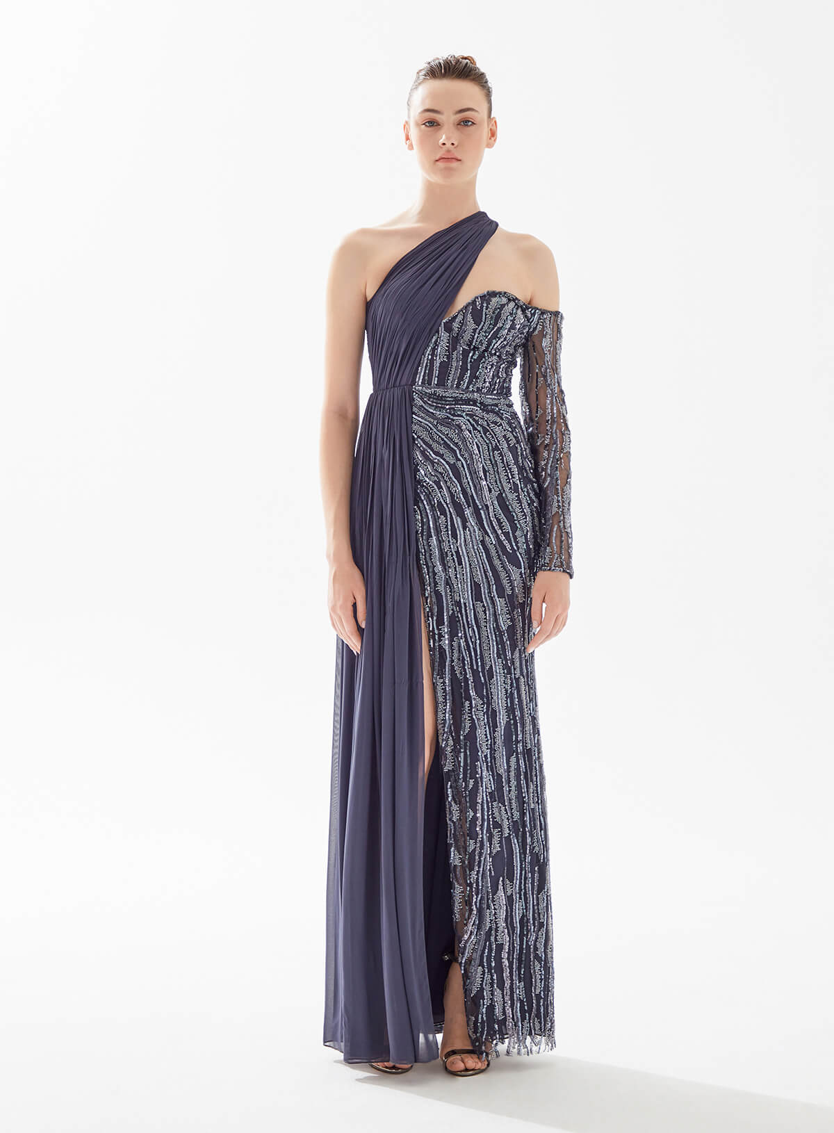 Tarek Ediz, Modern Asymmetric Dress | Esposa