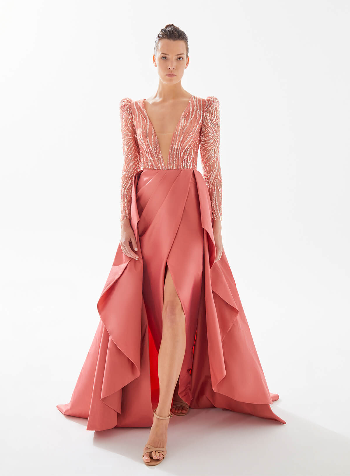 Tarek Ediz, Sexy Satin Dress | Esposa