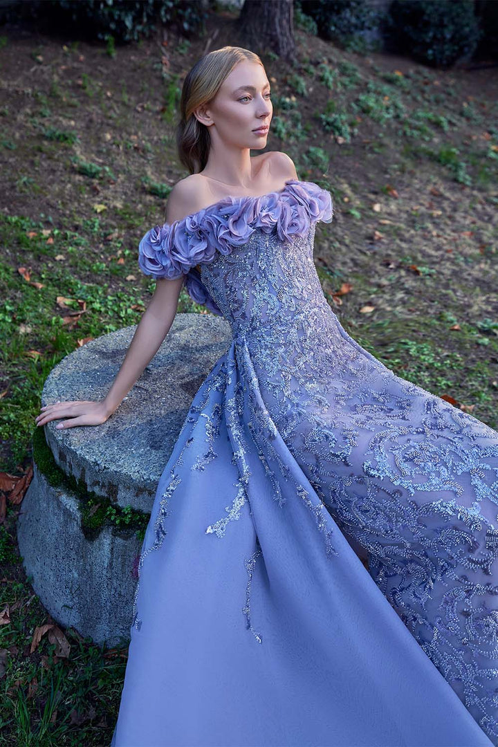 Bilal El Dana, Corset Sequins Gown | Esposa