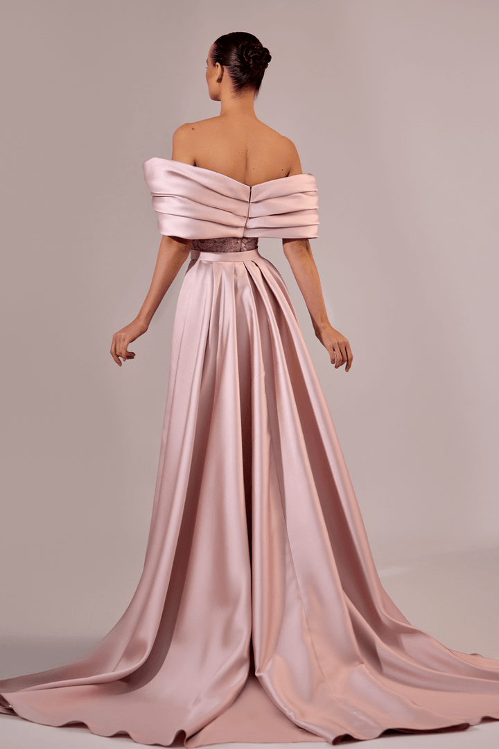 990 | Off Shoulder Satin Gown | Esposa