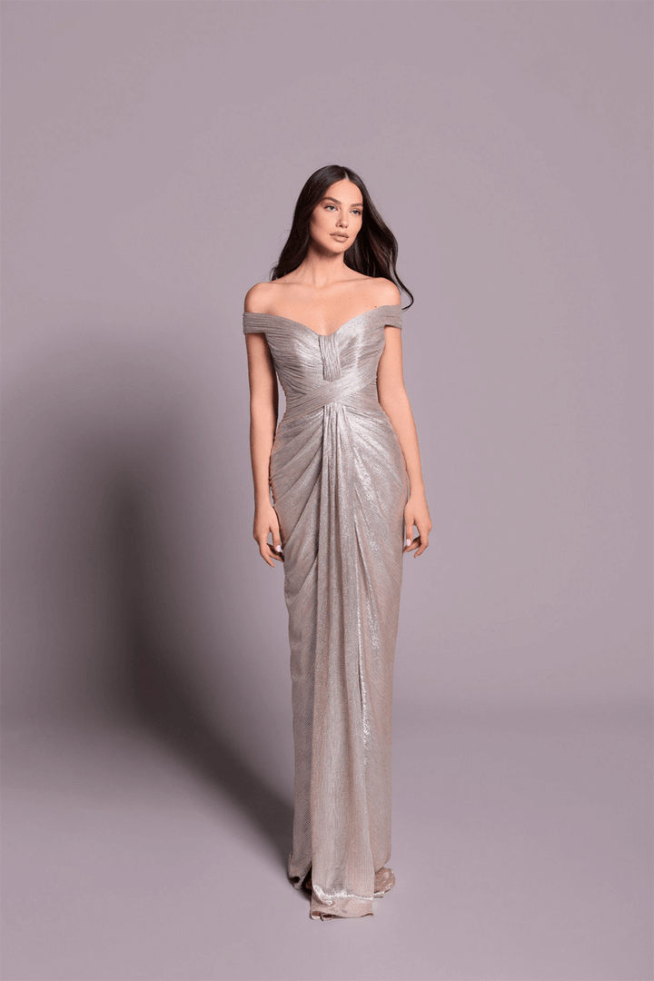 Tarek Ediz, Shimmery Straight Gown | Esposa