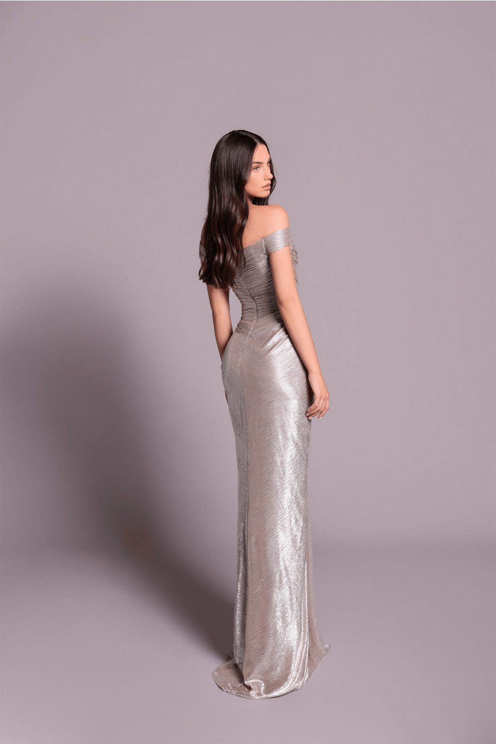 Tarek Ediz, Shimmery Straight Gown | Esposa