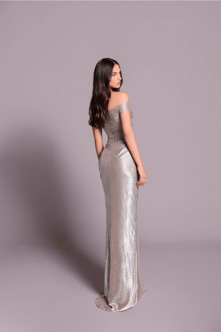 Tarek Ediz, Shimmery Straight Gown | Esposa