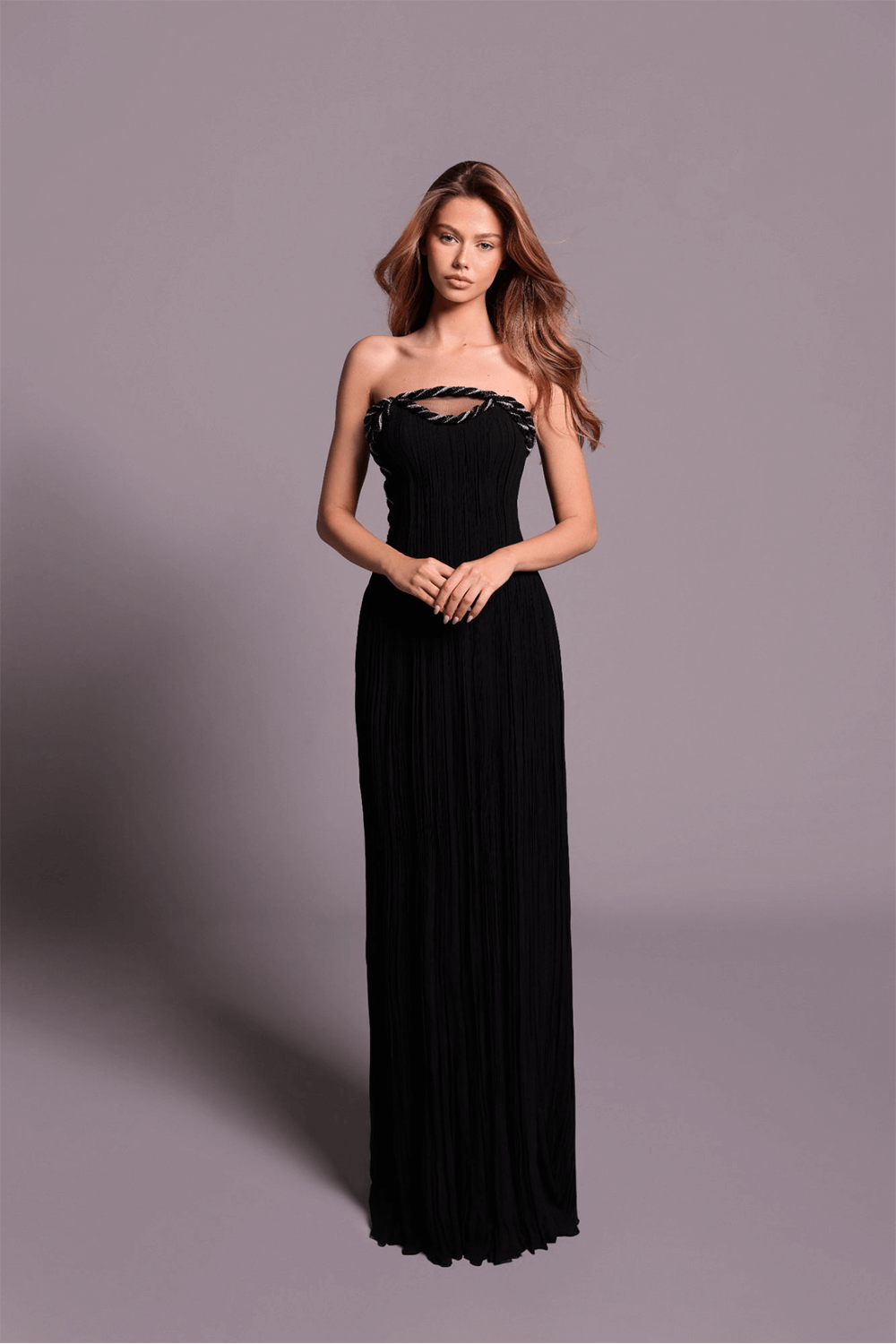 Tarek Ediz, Strapless Evening Dress