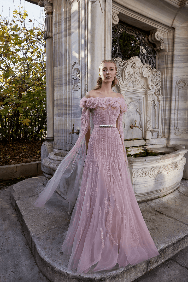 992 |  Off Shoulder Beaded Gown | Esposa