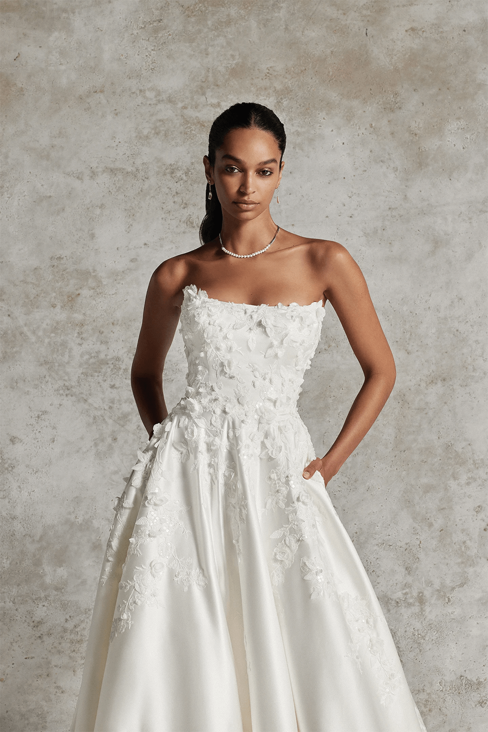 Justin Alexander, Elegant Strapless Dress | Esposa
