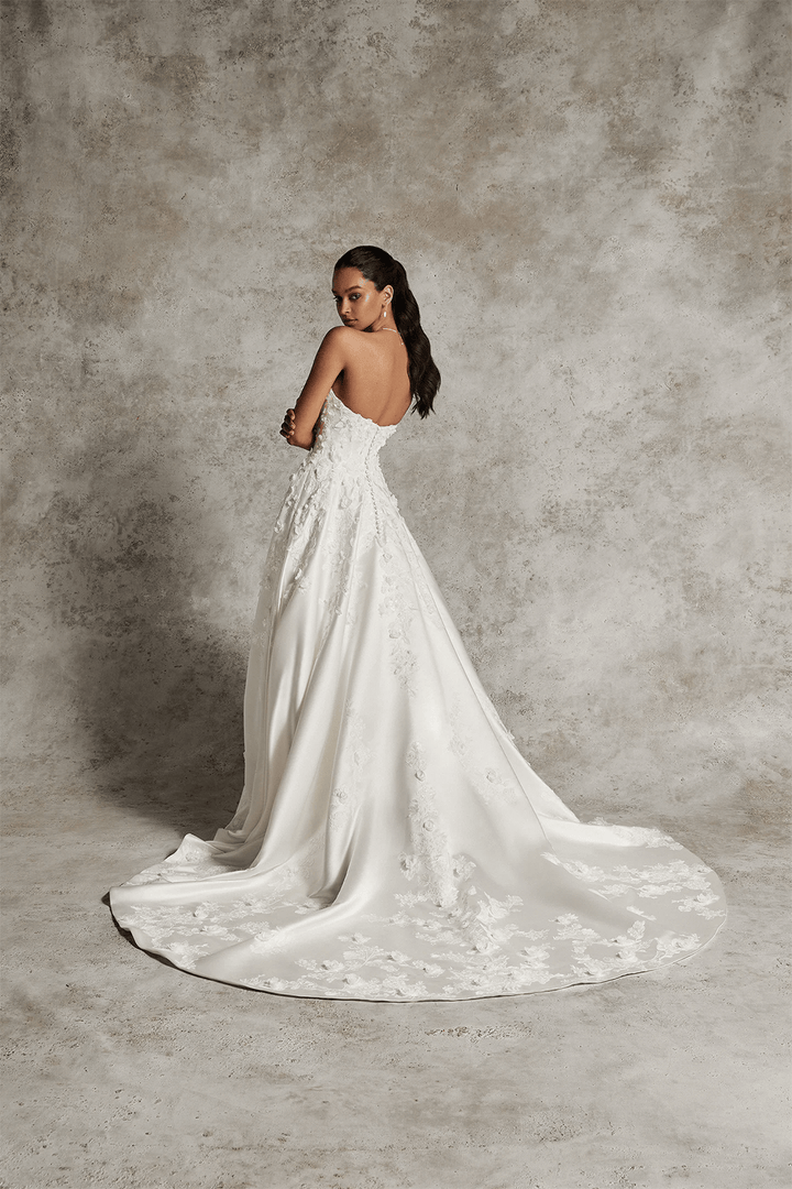 Justin Alexander, Elegant Strapless Dress | Esposa