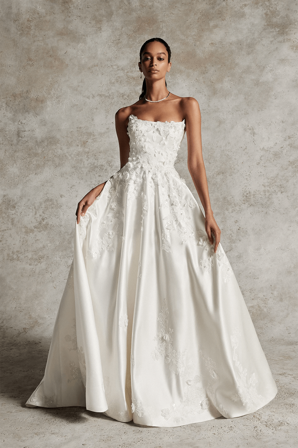 Justin Alexander, Elegant Strapless Dress | Esposa