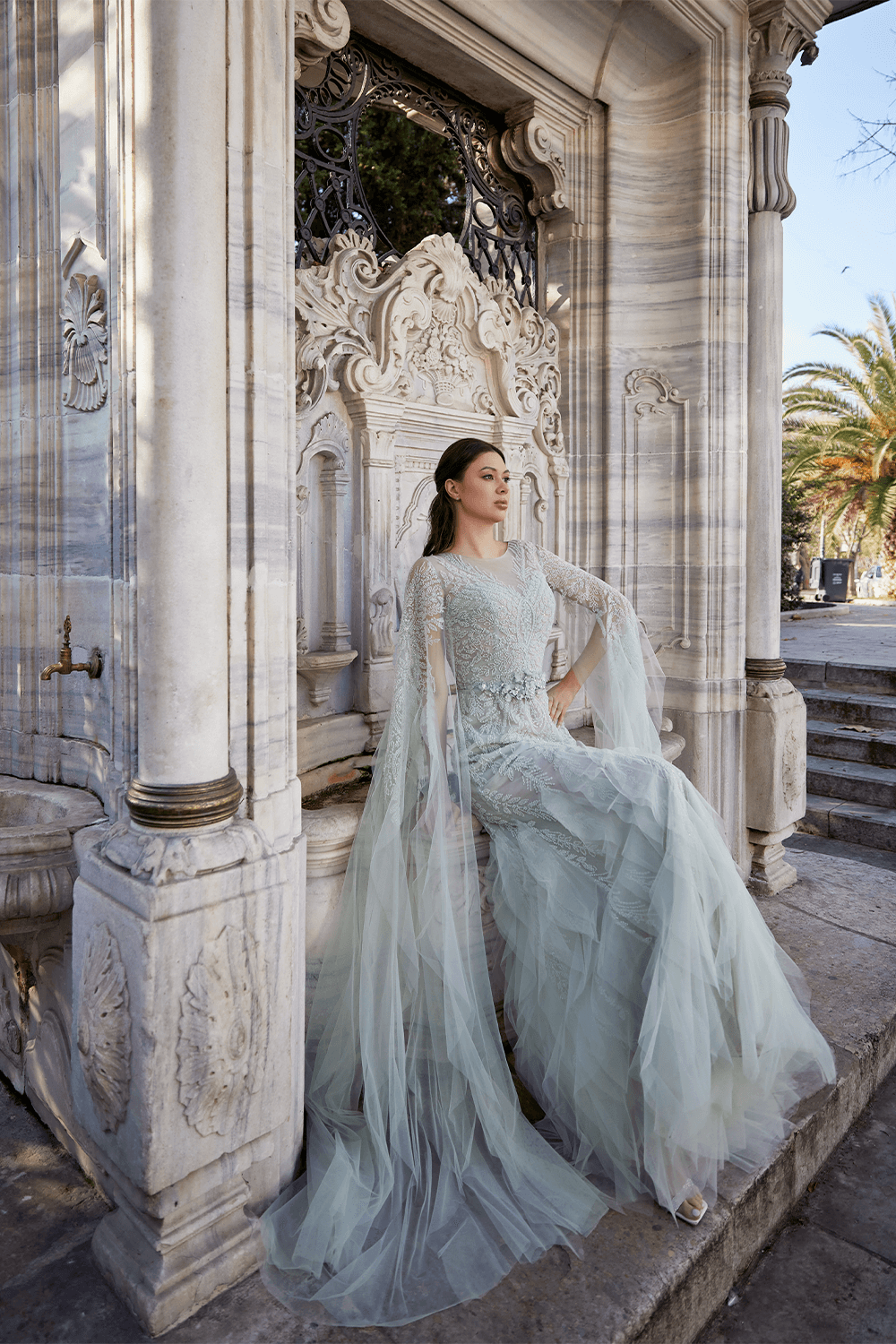 993 |  Embroidered Tulle Gown | Esposa