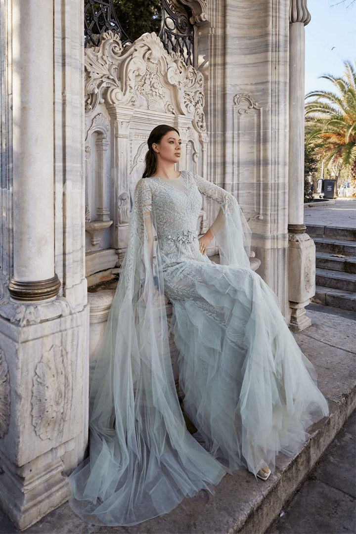 Bilal El Dana, Embroidered Tulle Gown | Esposa
