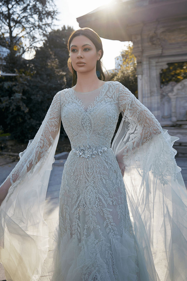 Bilal El Dana, Embroidered Tulle Gown | Esposa