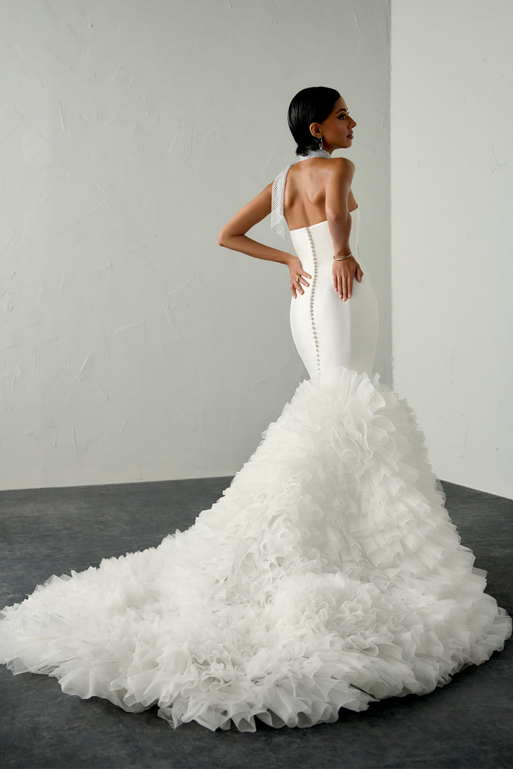 Justin Alexander, Ruffled Mermaid Bridal Gown | Esposa 