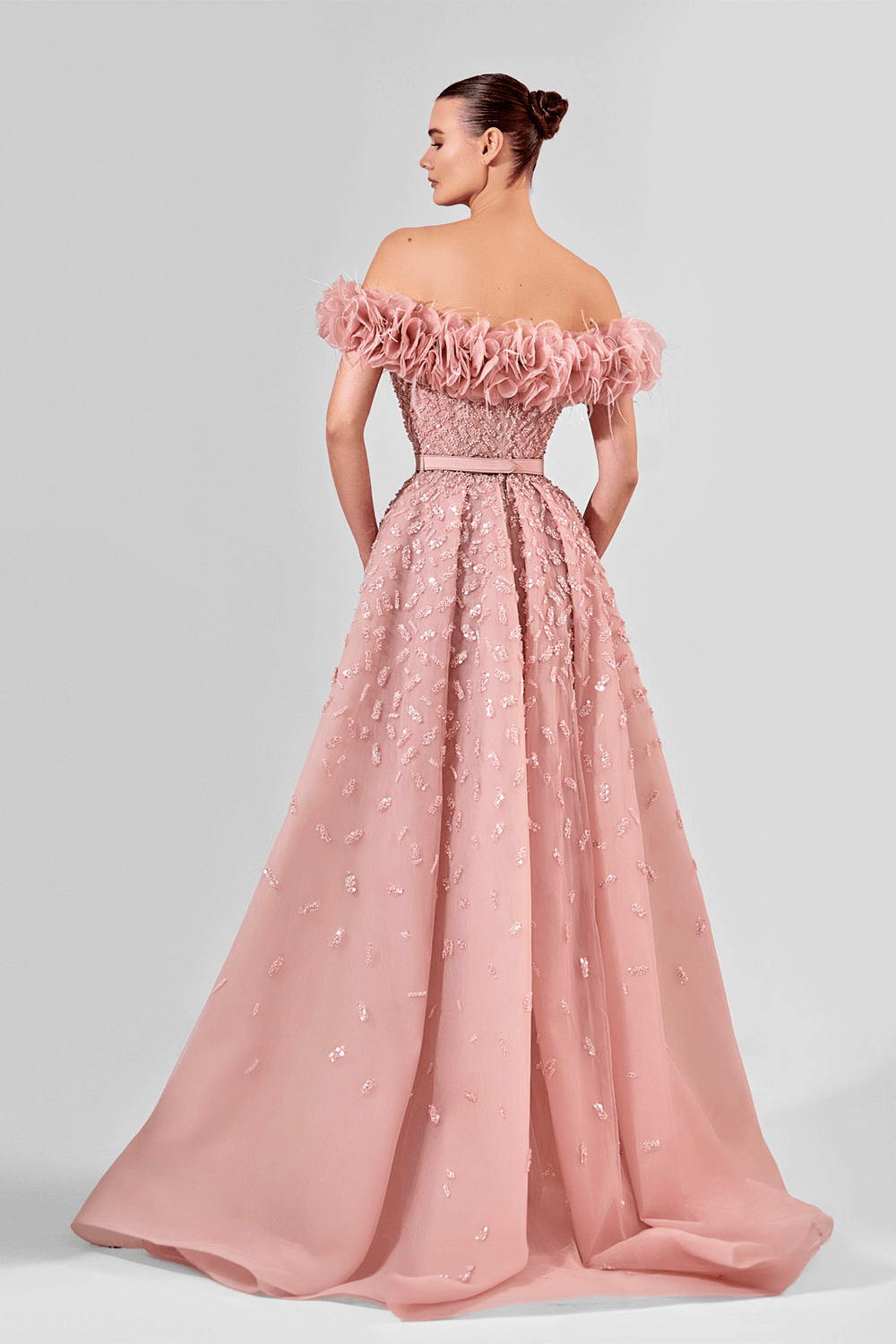 Bilal El Dana, Embroidered Evening Dress