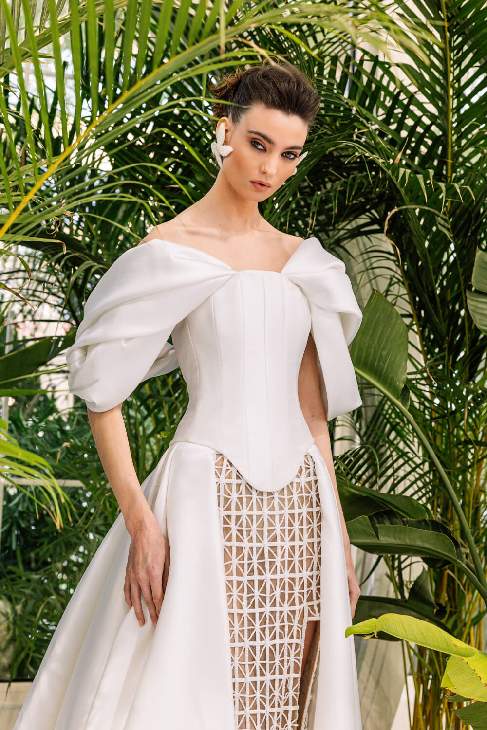 Kristie Romanos, Gown with Cap Sleeves | Esposa