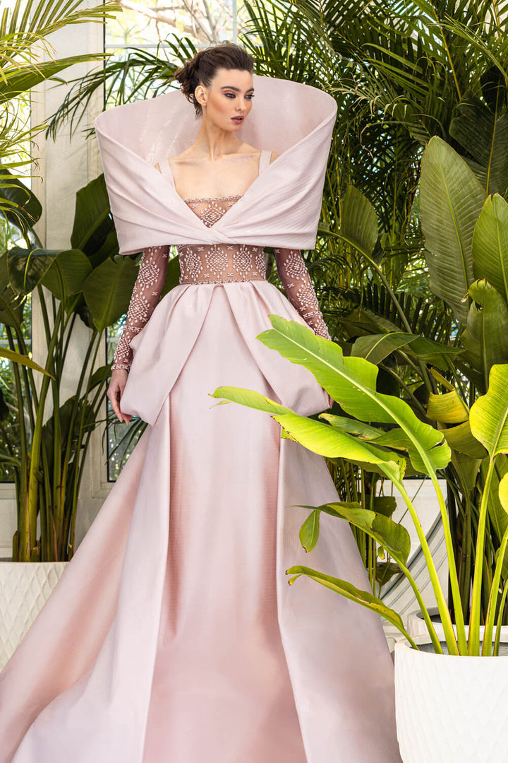 Kristie Romanos, Regal Off Shoulder Gown | Esposa