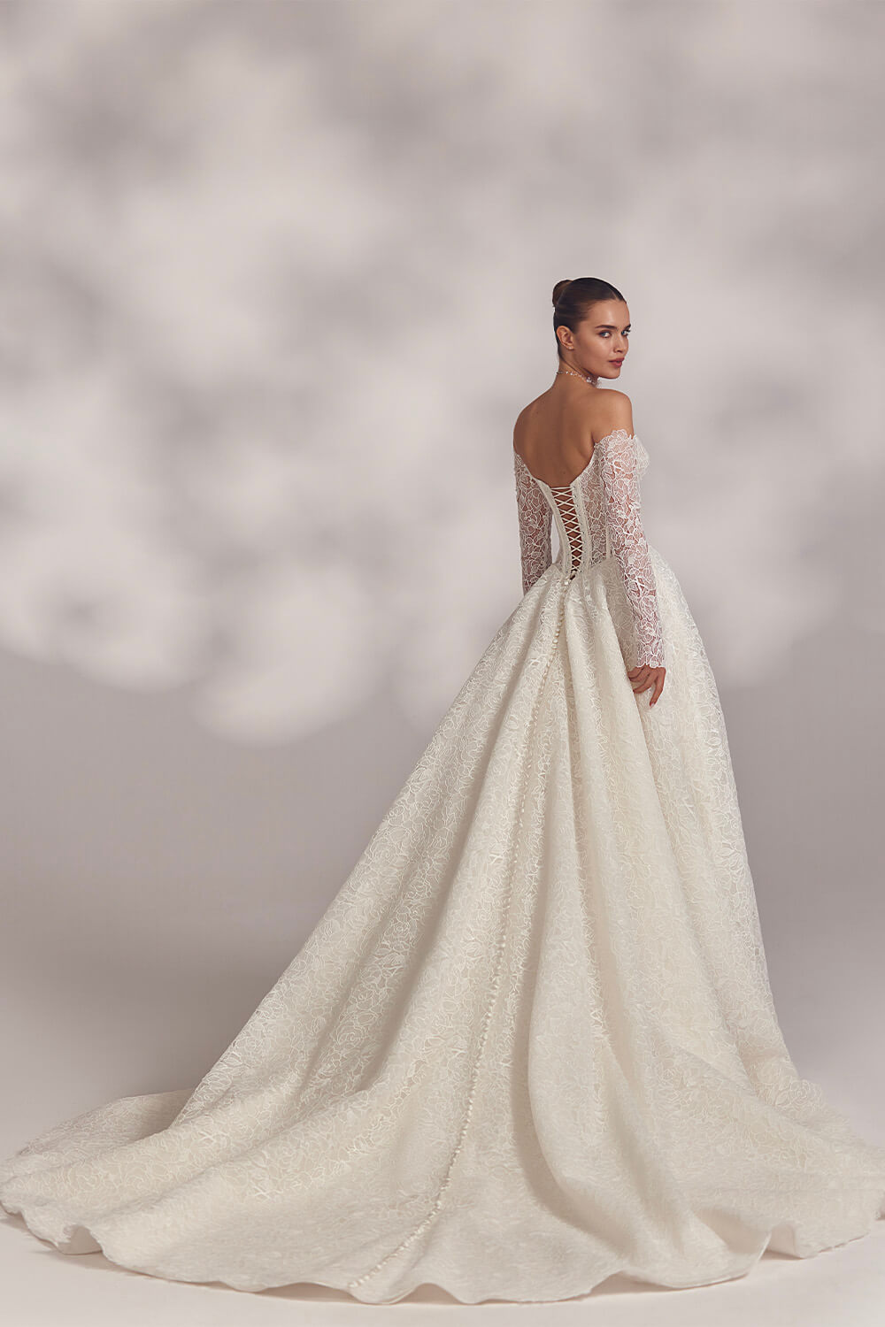 Eva Lendel, Off Shoulder Bridal Gown | Esposa