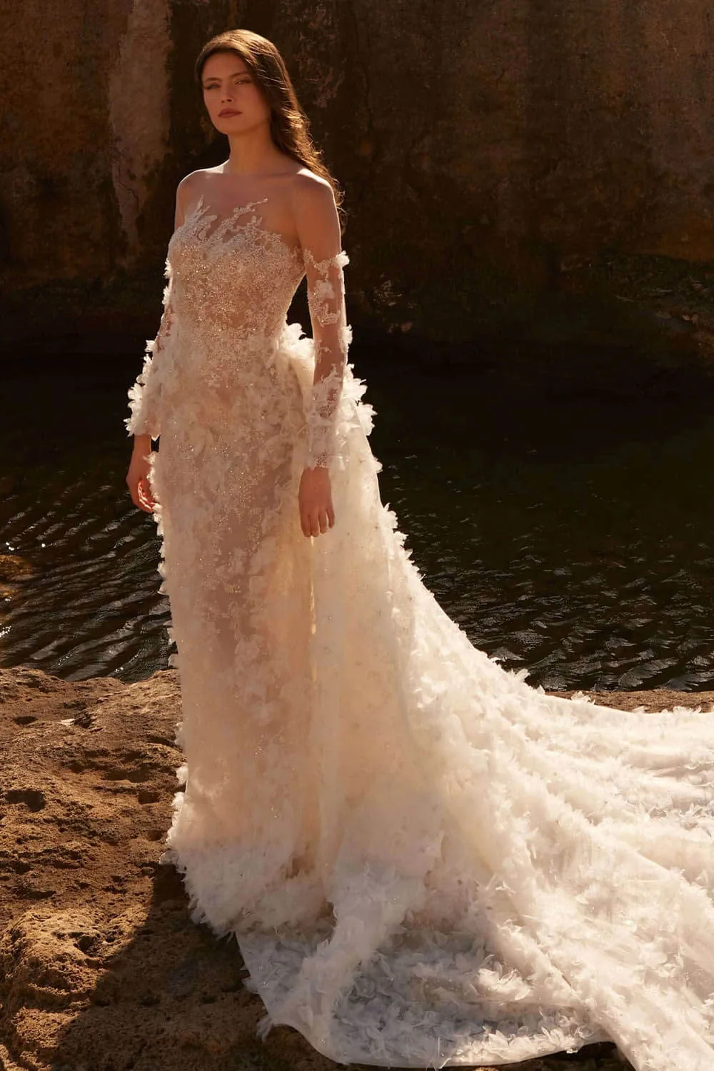 Plume by Kristie, Embroidered Bridal Gown | Esposa