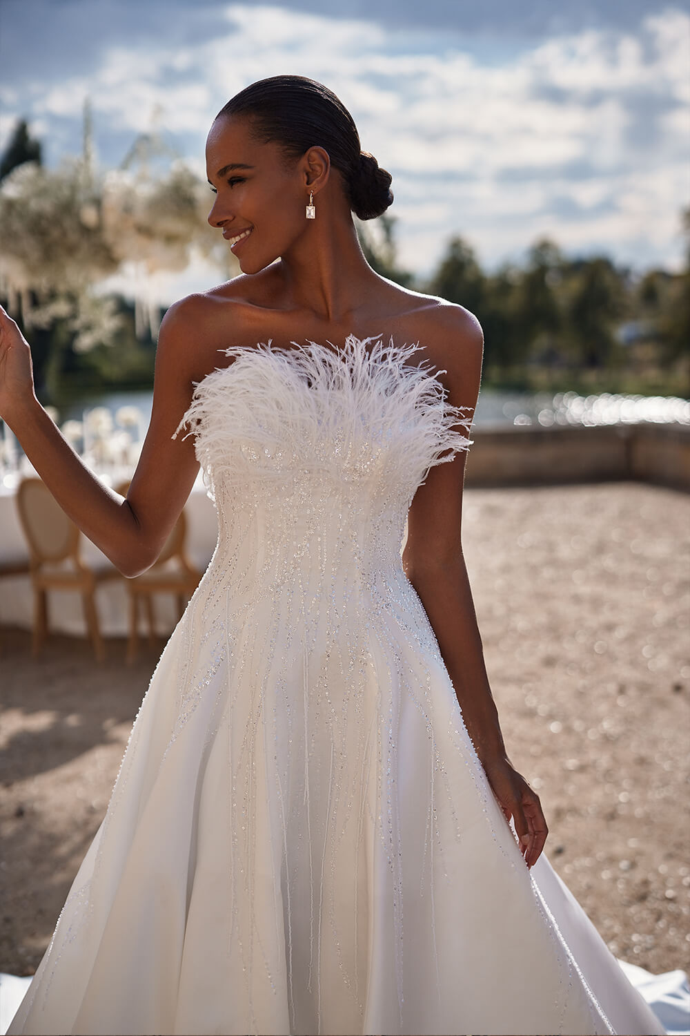 Milla Nova, Unique Neckline Gown | Esposa