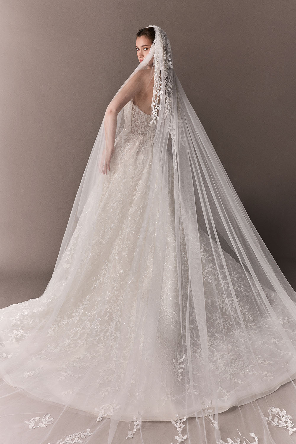 Plume by Kristie, Aiden, Graceful Embroidered Ball Gown | Esposa