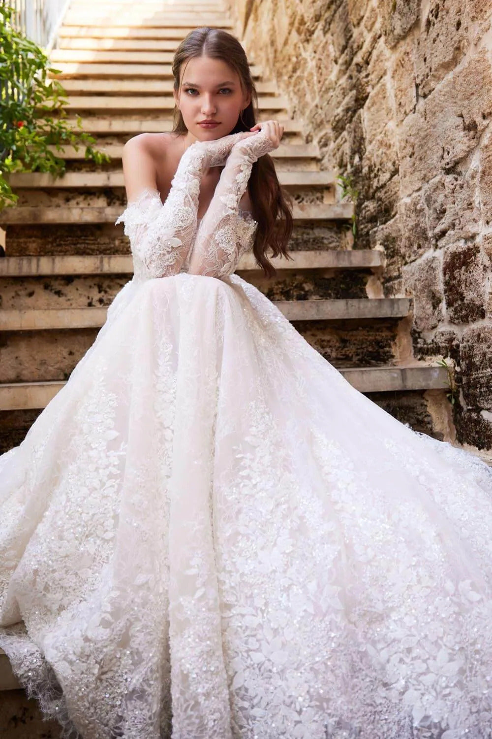 Plume by Kristie, Lace Bridal Dress | Esposa