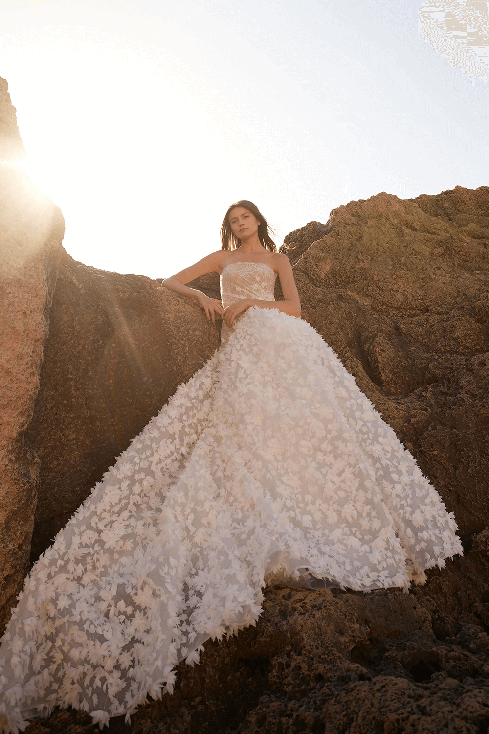 Plume by Kristie, Modern Strapless Gown | Esposa