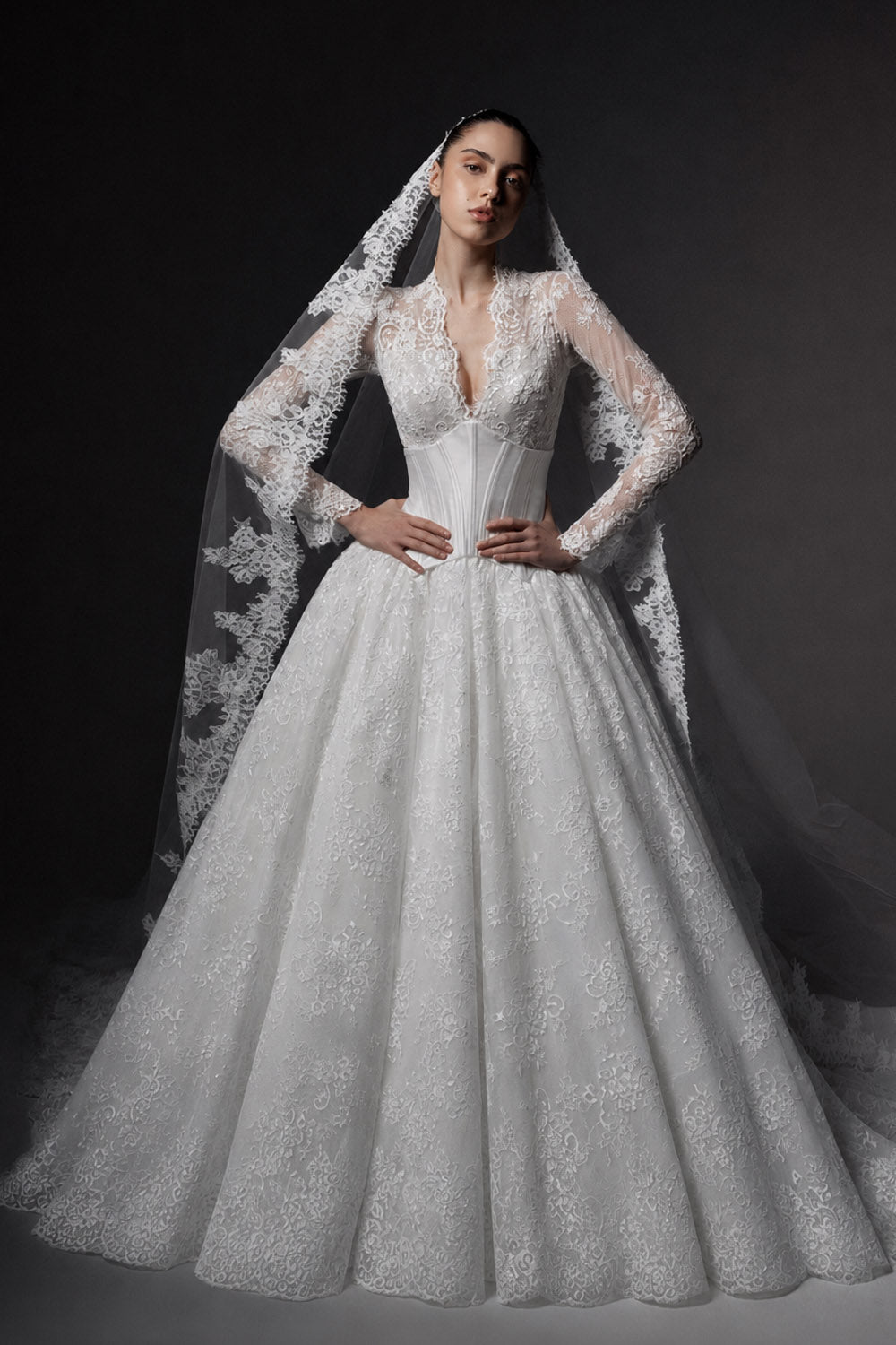 Plume by Kristie, Allee, Timeless Lace Ball Gown | Esposa