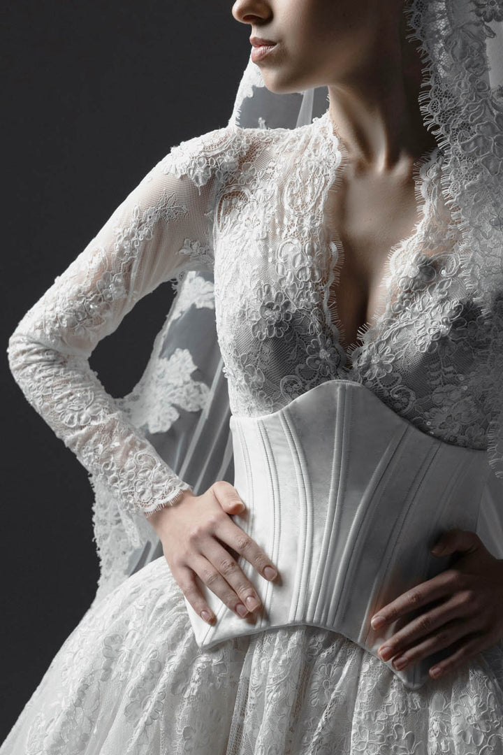 Plume by Kristie, Allee, Timeless Lace Ball Gown | Esposa