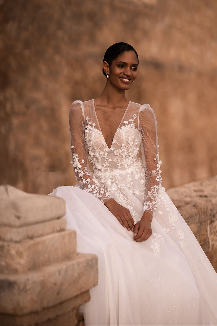 Wona Concept, Elegant Floral Gown | Esposa