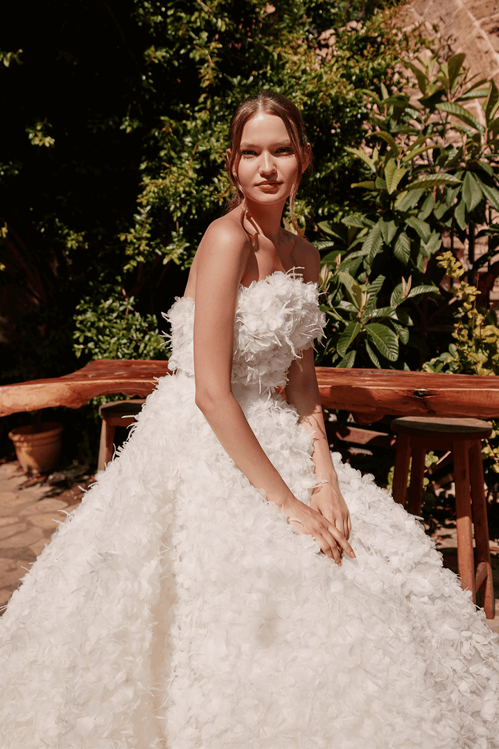 Plume by Kristie, Feather Bridal Gown | Esposa