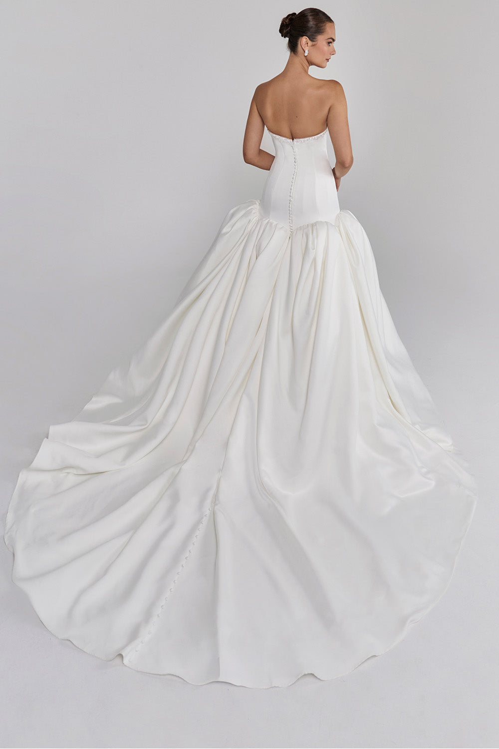 Calla Blanche, Sculpted Satin Ballgown Dress | Esposa