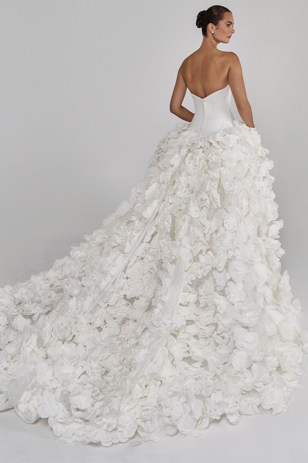 Calla Blanche, Floral Sculpted Ballgown Dress | Esposa