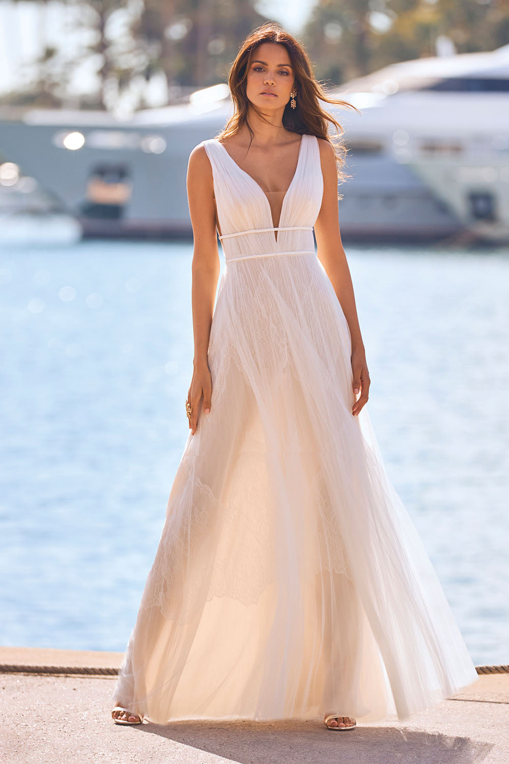Pronovias, Soft A-Line Tulle Dress | Esposa